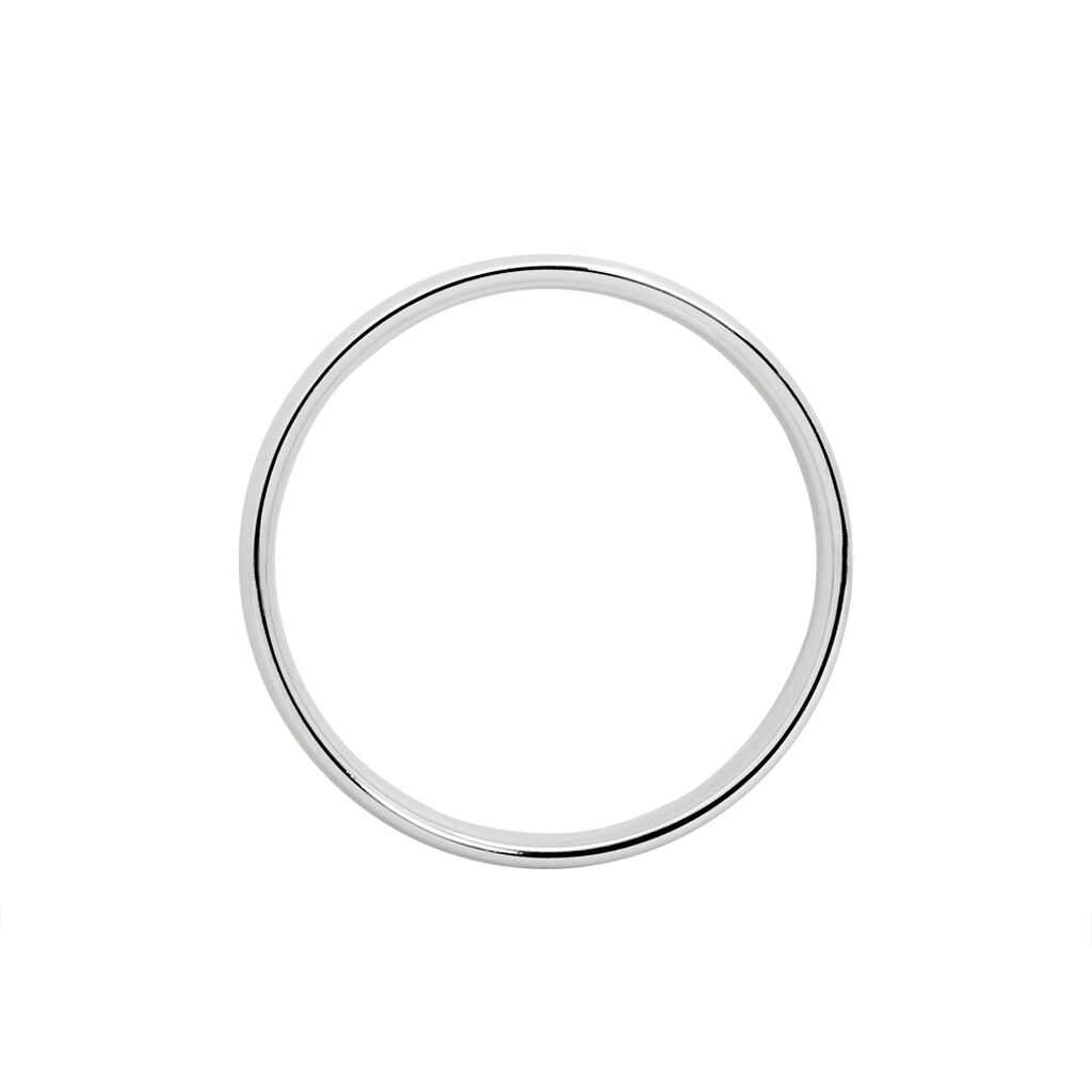 Alliance Julio Ruban Poli Brosse Or Blanc - Alliances Unisex | Histoire d’Or