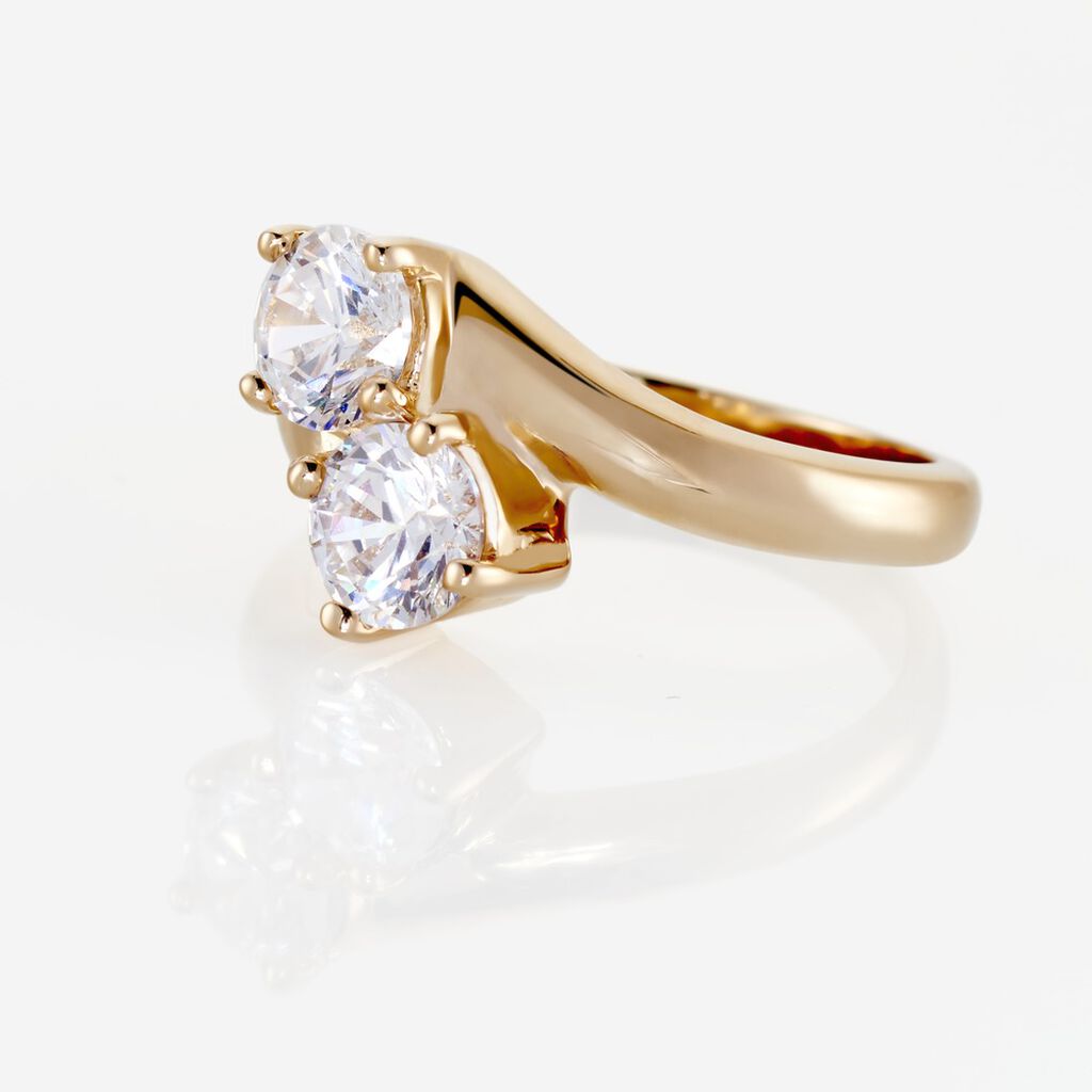Bague Laban Plaqué Or Oxyde - Bagues avec pierre Femme | Histoire d’Or