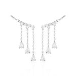 Boucles D'oreilles Pendantes Rilla Argent Blanc Oxyde De Zirconium - Boucles d'oreilles fantaisie Femme | Histoire d&rsquo;Or