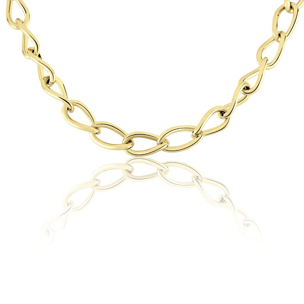 Collier Justinien Acier Doré - Colliers fantaisie Femme | Histoire d’Or