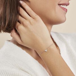 Bracelet Cassandre Argent Blanc Oxyde De Zirconium - Bracelets fantaisie Femme | Histoire d’Or