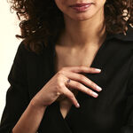 Bague Kurt Plaqu&eacute; Or Jaune Oxyde De Zirconium - Bagues solitaires Femme | Histoire d&rsquo;Or