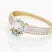 Bague Solitaire Crista Or Jaune Topaze Et Oxyde - Bagues solitaires Femme | Histoire d’Or