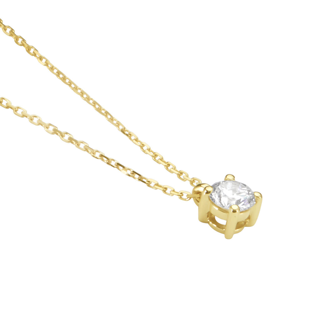 Collier Elfa Or Jaune Diamant - Colliers Femme | Histoire d’Or