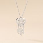 Collier Argent Blanc Sebastina - Colliers fantaisie Femme | Histoire d&rsquo;Or