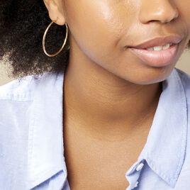 Créoles Youri Or Jaune - Boucles d'oreilles créoles Femme | Histoire d’Or