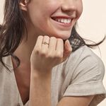 Bague Miyah Or Jaune Topaze - Bagues solitaires Femme | Histoire d&rsquo;Or