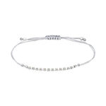 Bracelet Kelynaae Argent Blanc Oxyde De Zirconium - Bracelets cordon Femme | Histoire d&rsquo;Or