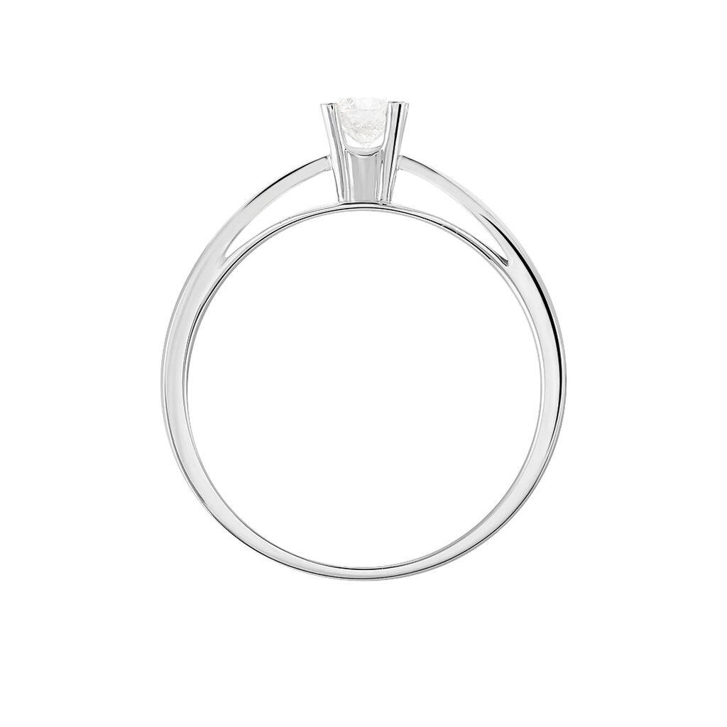 Bague Solitaire Celina Or Blanc Diamant - Bagues solitaires Femme | Histoire d’Or