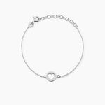 Bracelet Elenza Argent Blanc - Bracelets Femme | Histoire d&rsquo;Or