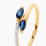 Bague Ansgar Or Jaune Saphir Diamant - Bagues avec pierre Femme | Histoire d&rsquo;Or