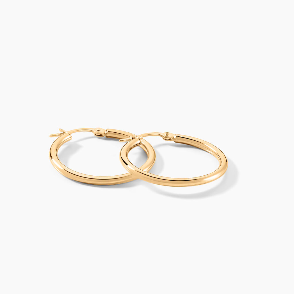 Créoles Verania Or Jaune - Boucles d'oreilles créoles Femme | Histoire d’Or