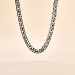 Collier Frederic Acier Blanc - Bijoux sans pierre Homme | Histoire d&rsquo;Or