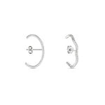 Boucles D'oreilles Lowri Argent Blanc Oxyde De Zirconium - Boucles d'oreilles cr&eacute;oles Femme | Histoire d&rsquo;Or