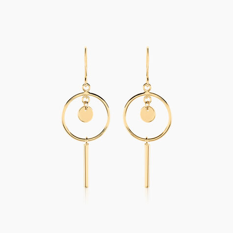 Boucles D'oreilles Pendantes Trixie Plaqué Or Jaune - Boucles d'oreilles fantaisie Femme | Histoire d’Or