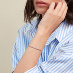 Bracelet Jerry Maille Corde Or Blanc - Bracelets cha&icirc;ne Femme | Histoire d&rsquo;Or