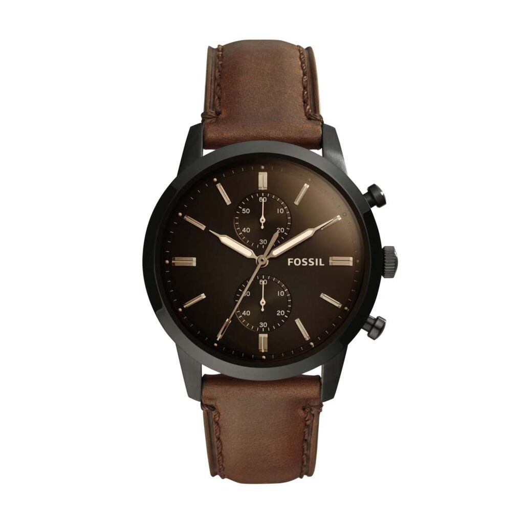 Montre Fossil Townsman Chrono Noir - Montres Homme | Histoire d&rsquo;Or