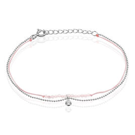 Bracelet Rafaela Argent Blanc Quartz - Bracelets cordon Femme | Histoire d’Or