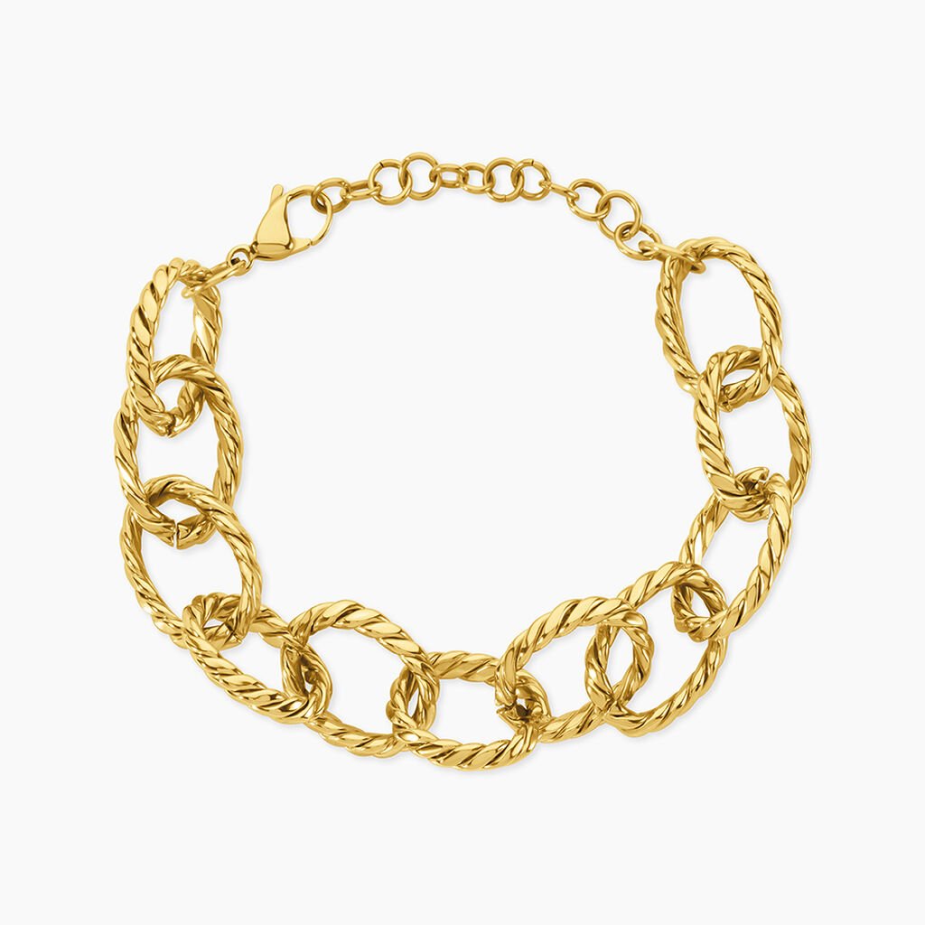 Bracelet Fauve Acier Jaune - Bracelets cha&icirc;ne Femme | Histoire d&rsquo;Or