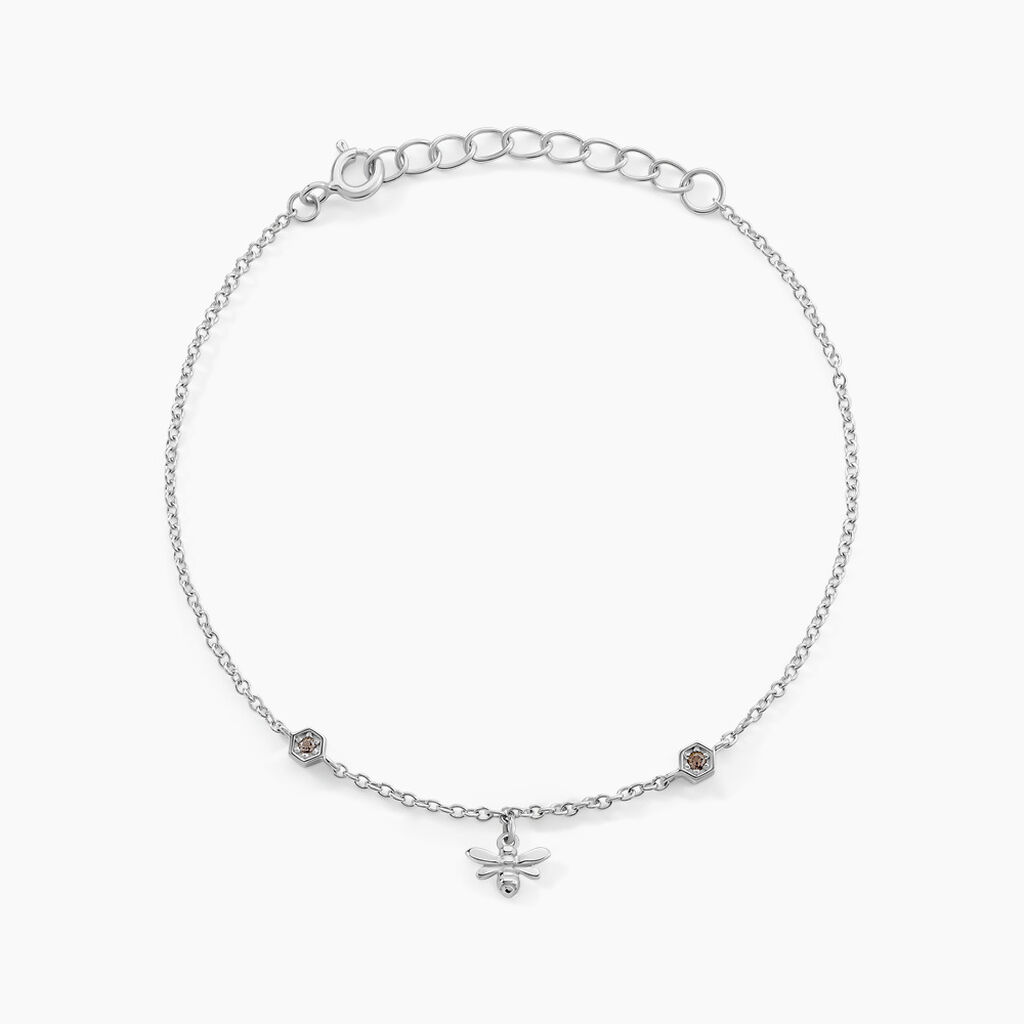 Bracelet Honey Argent Blanc Oxyde De Zirconium - Bracelets Femme | Histoire d&rsquo;Or
