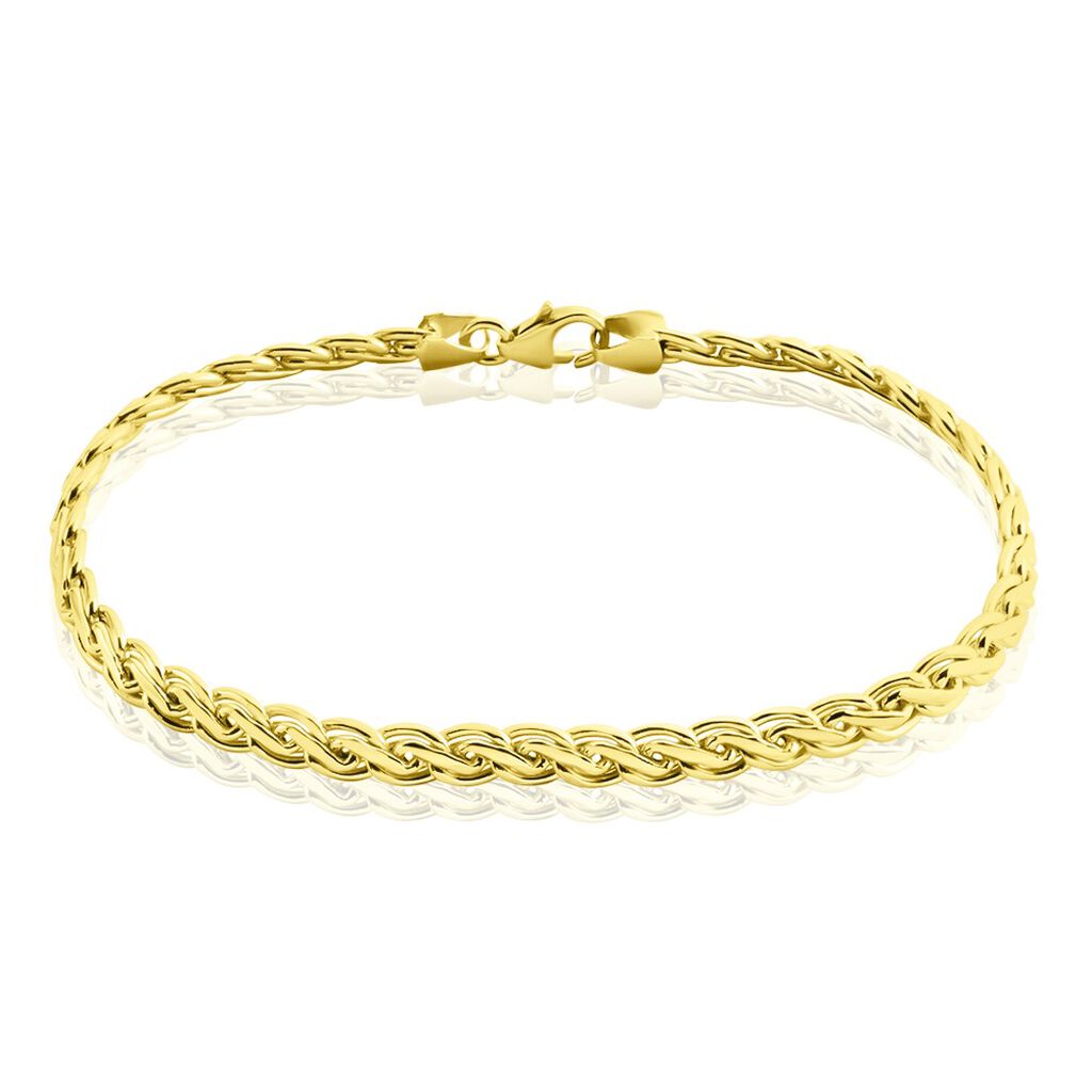 Bracelet Jany Maille Palmier Or Jaune