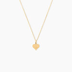 Pendentif Eudocie Coeur Message Or Jaune - Pendentifs Femme | Histoire d&rsquo;Or