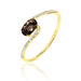Bague Loriane Or Jaune Quartz Et Diamant - Bagues solitaires Femme | Histoire d’Or