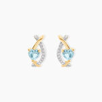 Cr&eacute;oles Clothilde Or Jaune Topaze Oxyde De Zirconium - Boucles d'oreilles cr&eacute;oles Femme | Histoire d&rsquo;Or