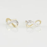 Boucles D'oreilles Puces Chacha Or Jaune Diamant - Clous d'oreilles Femme | Histoire d&rsquo;Or