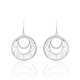 Boucles D'oreilles Pendantes Micaela Argent Blanc - Boucles d'Oreilles Papillon Femme | Histoire d’Or