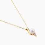 Collier Grazilla Or Jaune Perle De Culture Oxyde De Zirconium - Colliers Femme | Histoire d&rsquo;Or