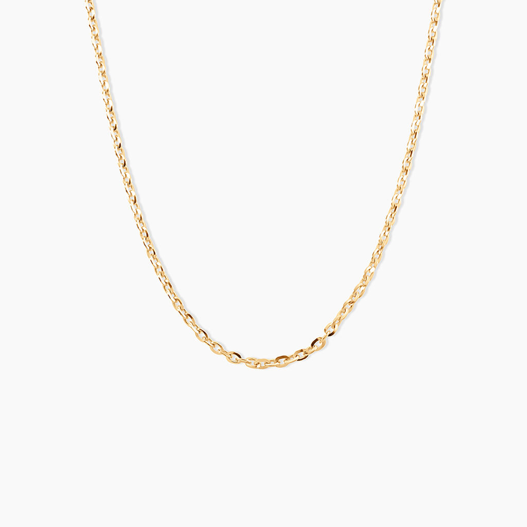 Cha&icirc;ne Igoa Maille For&ccedil;at Diamantee Or Jaune - Chaines Femme | Histoire d&rsquo;Or