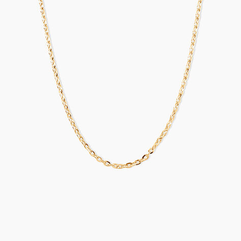 Cha&icirc;ne Igoa Maille For&ccedil;at Diamantee Or Jaune - Chaines Femme | Histoire d&rsquo;Or