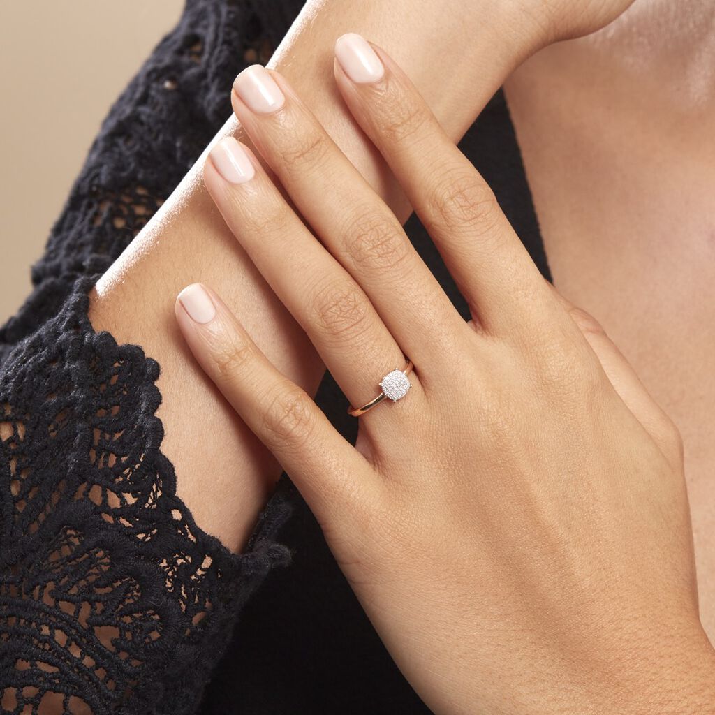 Bague Marilou Or Blanc Diamant - Bagues avec pierre Femme | Histoire d’Or