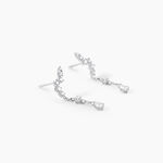 Boucles D'oreilles Pendantes Lir Argent Blanc Oxyde De Zirconium - Boucles d'oreilles fantaisie Femme | Histoire d&rsquo;Or