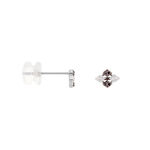 Boucles D'oreilles Pendantes Enid Or Blanc Diamant - Clous d'oreilles Femme | Histoire d&rsquo;Or