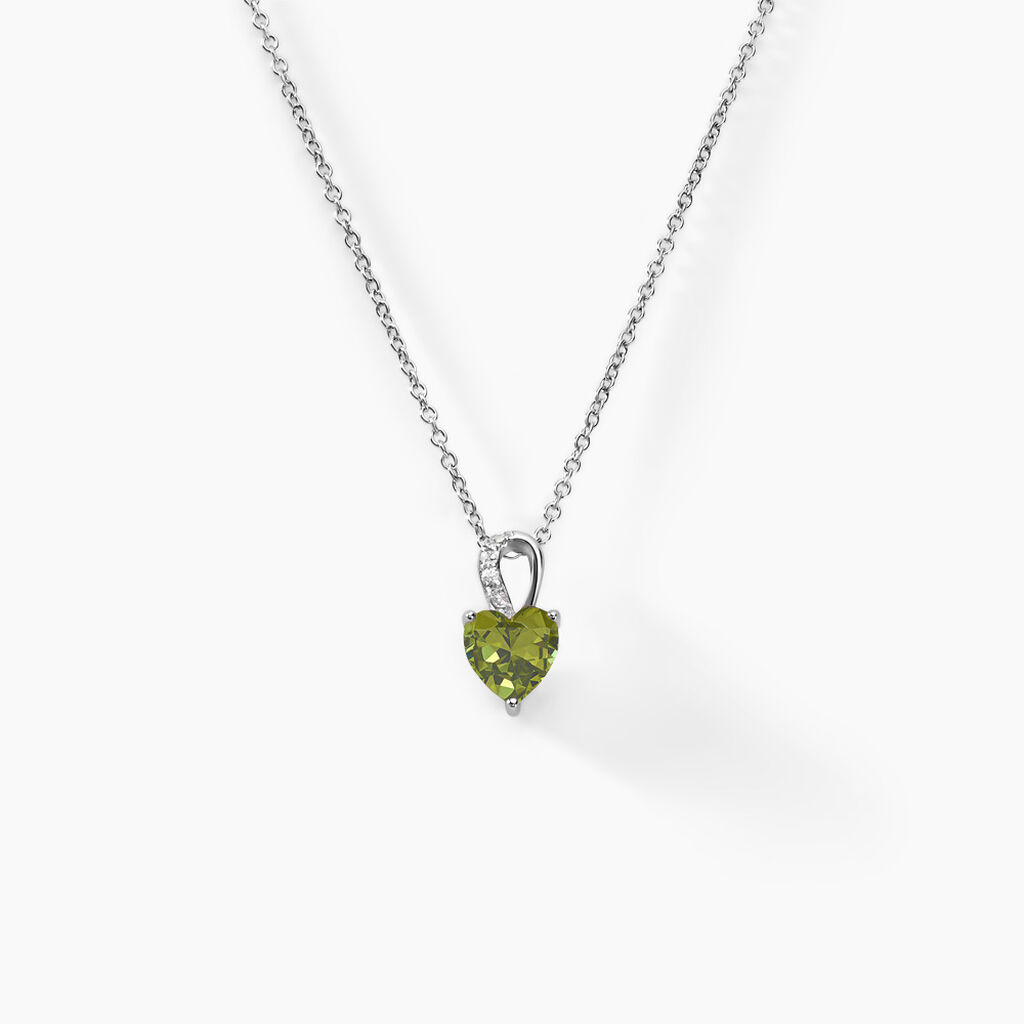 Collier Atieno Argent Blanc Oxyde De Zirconium