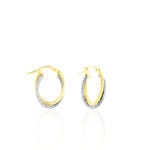 Cr&eacute;oles Maelia Or Bicolore - Boucles d'oreilles cr&eacute;oles Femme | Histoire d&rsquo;Or