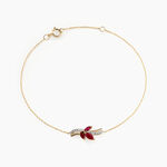 Bracelet Angie Or Jaune Rubis Diamant - Bracelets Femme | Histoire d&rsquo;Or