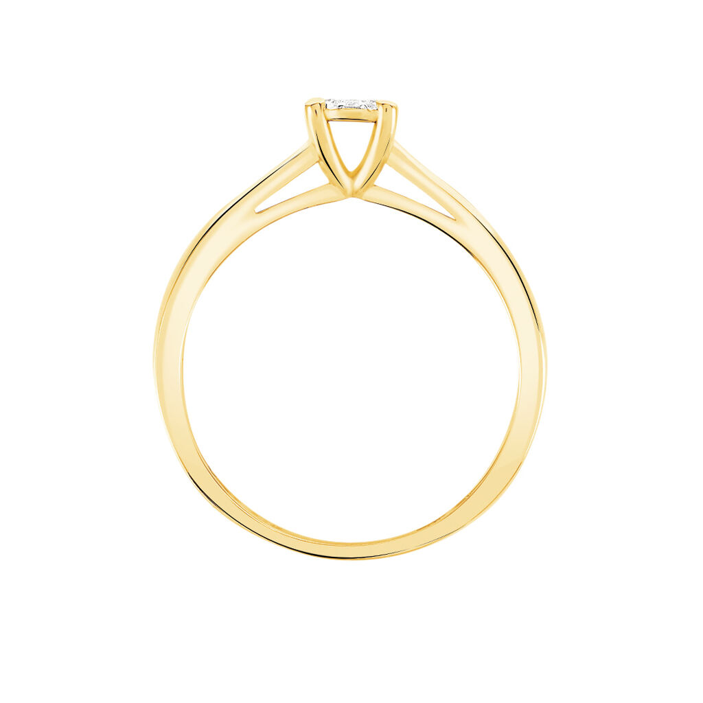 Bague Solitaire Artemis Or Jaune Diamant - Bagues solitaires Femme | Histoire d&rsquo;Or