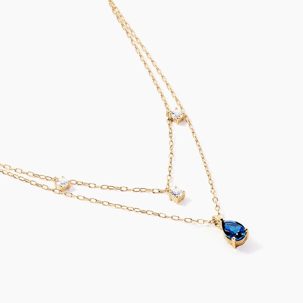 Collier Vasilisa Or Jaune Topaze Oxyde De Zirconium - Colliers Femme | Histoire d&rsquo;Or