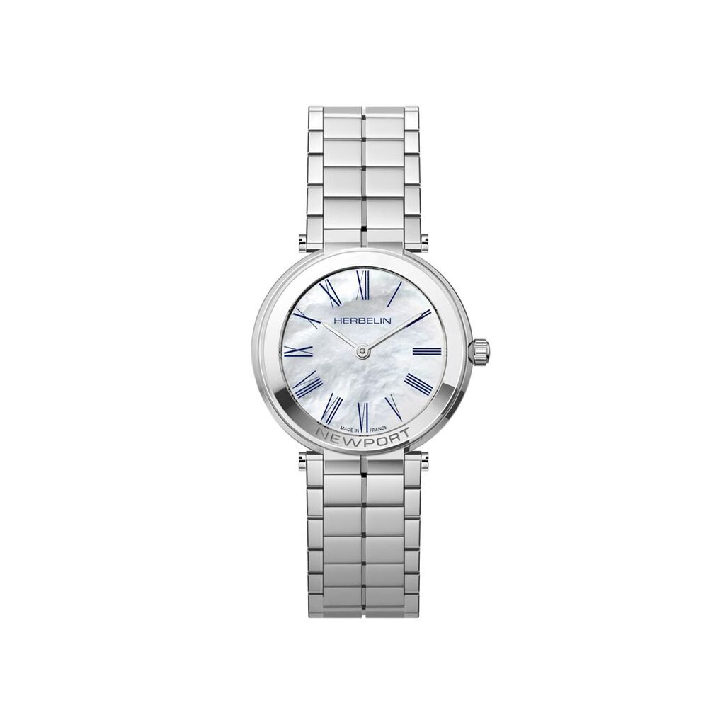 Montre Herbelin Newport Slim Nacre Blanche - Montres Femme | Histoire d&rsquo;Or