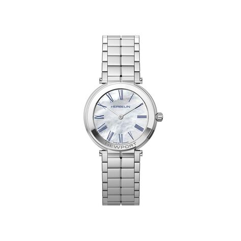 Montre Herbelin Newport Slim Nacre Blanche - Montres Femme | Histoire d&rsquo;Or