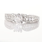 Bague Solitaire Stockholm Or Blanc Diamant - Bagues solitaires Femme | Histoire d&rsquo;Or