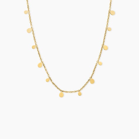 Collier Florencia Acier Dor&eacute; - Bijoux sans pierre Femme | Histoire d&rsquo;Or