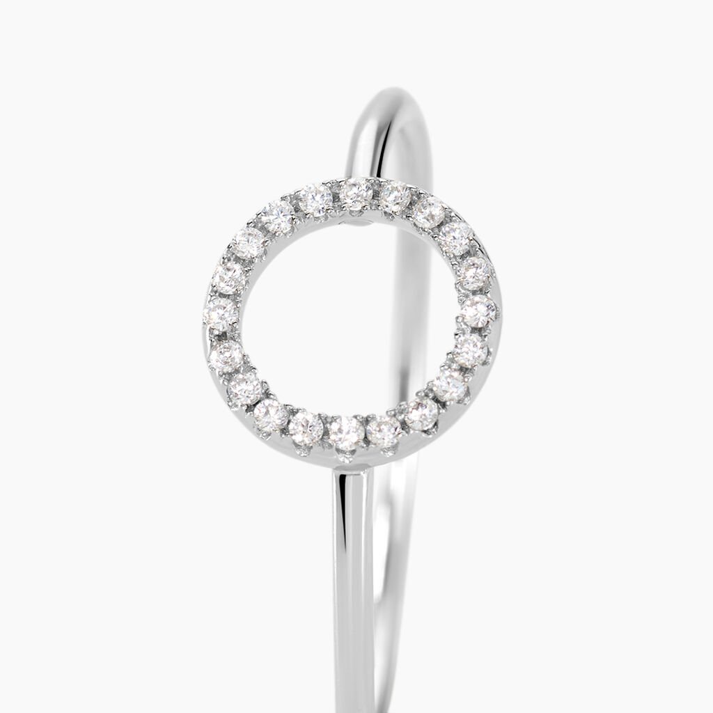 Bague Laureen Argent Blanc Oxyde De Zirconium - Bagues avec pierre Femme | Histoire d’Or