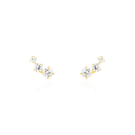 Bijoux D'oreilles Raffaele Or Jaune Oxyde De Zirconium - Ear cuffs Femme | Histoire d’Or
