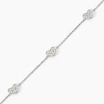 Bracelet Hearts Argent Blanc Oxyde De Zirconium - F&ecirc;te des m&egrave;res Femme | Histoire d&rsquo;Or