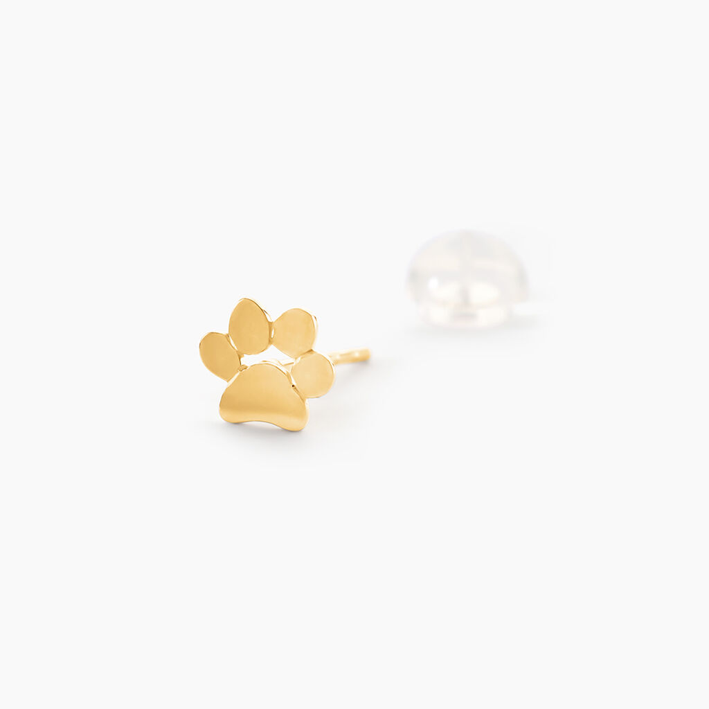 Boucles D'oreille Puce Unitaire Joya Or Jaune - Mono boucles d'oreilles Famille | Histoire d&rsquo;Or