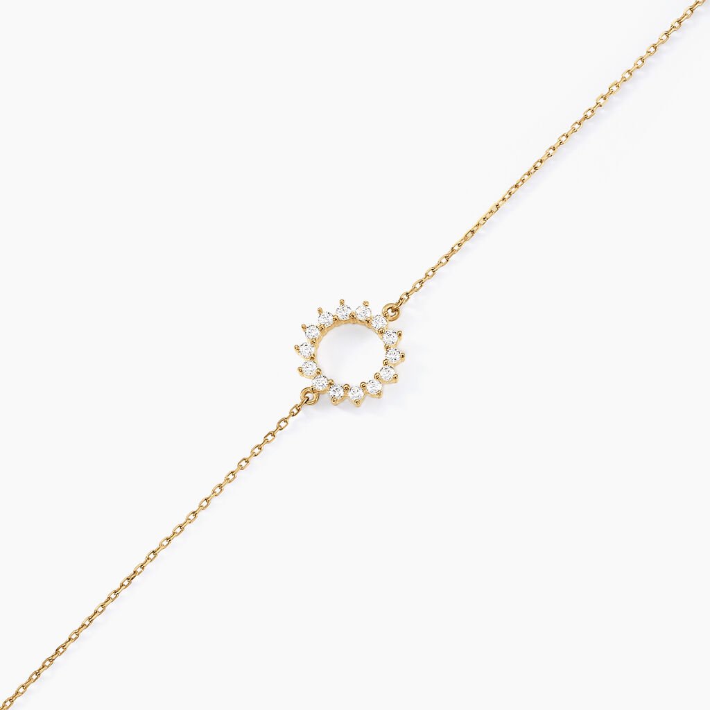 Bracelet Flurry Or Jaune Oxyde De Zirconium - Bracelets Femme | Histoire d&rsquo;Or